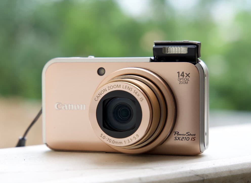 Canon SX210 IS (Rose Gold) - Canon از سیلور کم در وضعیت mint